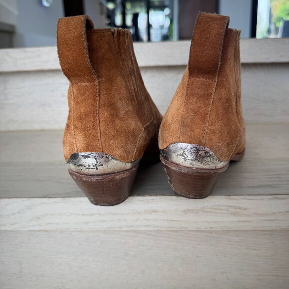 rag & bone Westin Pointed-Toe Suede Low-Heel Booties 38.5 - Picture 4 of 13